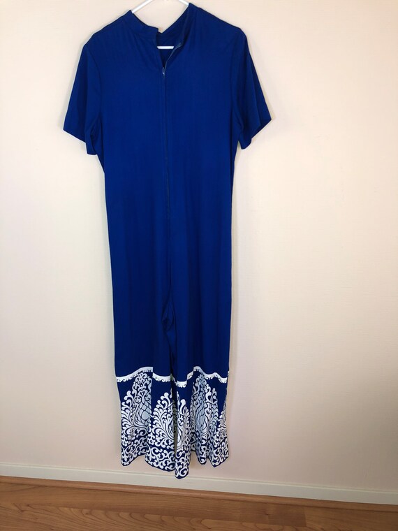 1970s Alfred Shaheen Palazzo Jumpsuit S/M - image 2