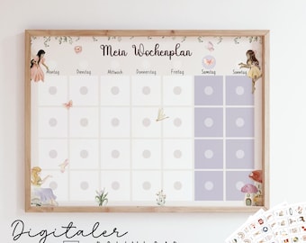 Weekly plan for children/ Weekly plan Fairy/ Children's weekly plan/ Montessori