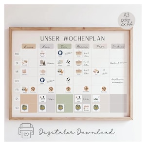 Smagnon Familien-Haushaltsplaner – Wochenplaner A2 Gelb Mit Gratis Stift, 2019 Design