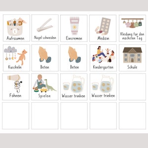 Evening routine for children Dino/ routine plan with stars/ routine plan for children/ morning routine for children/ to print out image 8