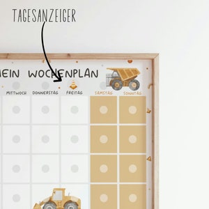 Weekly plan for children/ Weekly plan construction site/ Children's weekly plan/ Personalized/ Montessori image 2