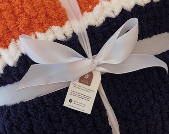 Custom Professional & College Sports Chunky Knit Blanket