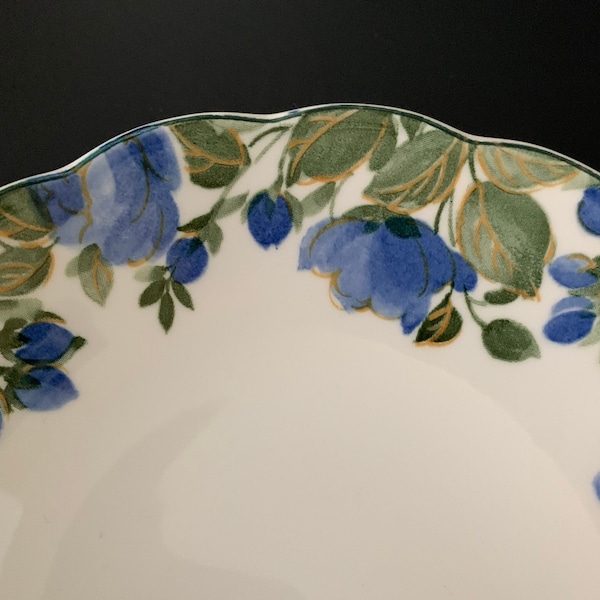 Nikko Tableware Flirtatious Cereal Bowl (Japan), Blue / Green Flowers