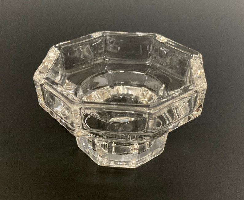 Luminarc Crystal Octagon Candle Holders Taper Votive Etsy