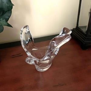 Vintage Lead Crystal Dove Candy Dish: Princess House No. 458