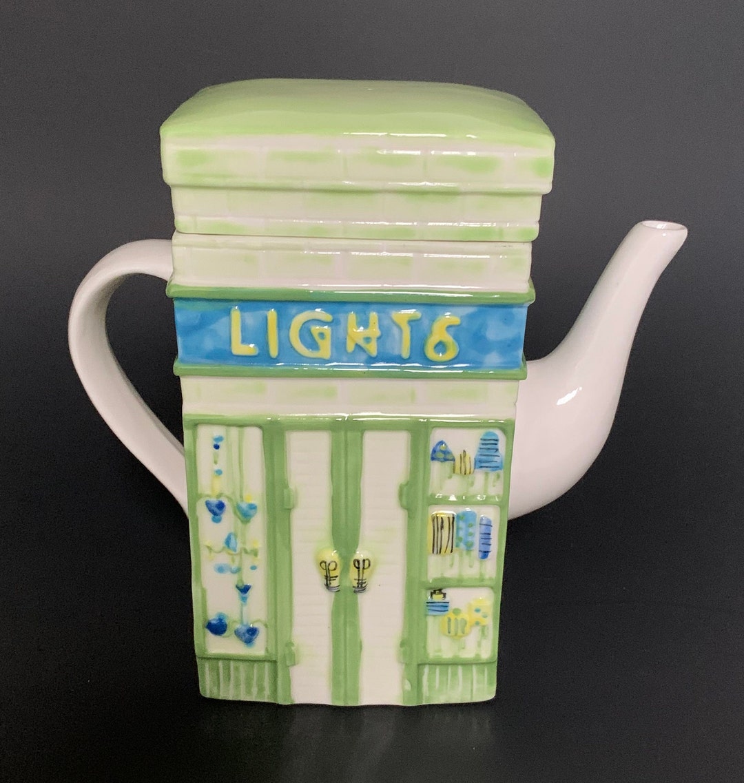 MSRF Storefront Series Teapot, Lights and Candles, Vintage 2-sided ...