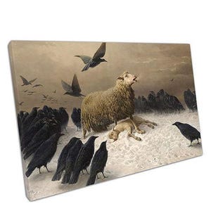Anguish Wall Art Print by August Friedrich Albrecht Schenck for Home Office Decor