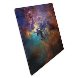 Celestial Nebula Canvas Print: Ready-to-Hang Space Art for Home or Office Wall Decor