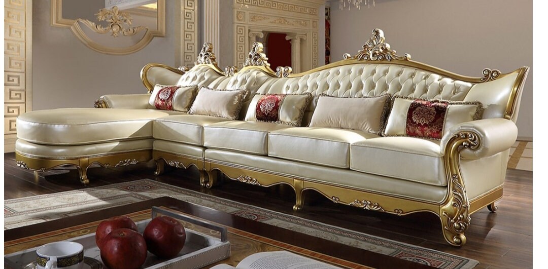 White antique sofa discount