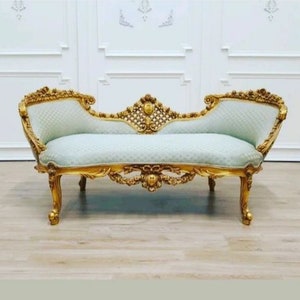 Barock Sofa Handgemachte Holz Französischer Stil.