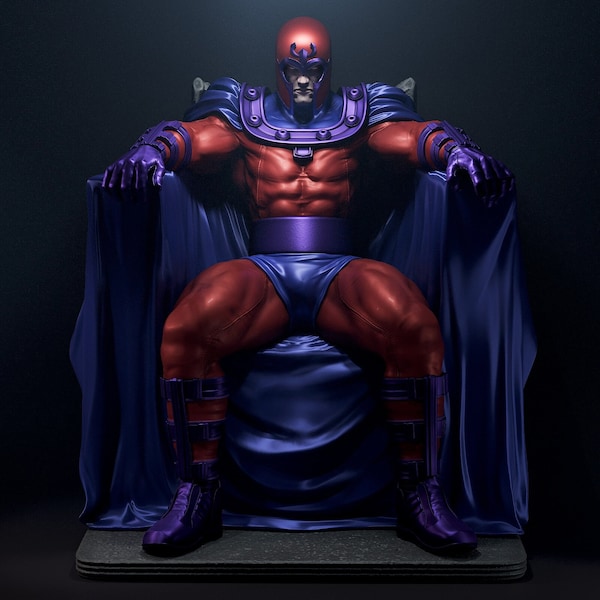 Magneto - Statue/Figurine imprimée en 3D par des fans de X-Men par CA3D