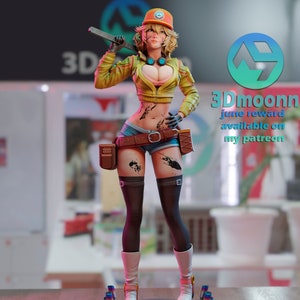 Cindy - Final Fantasy 3D Printed Figure/Statue by 3DMOON