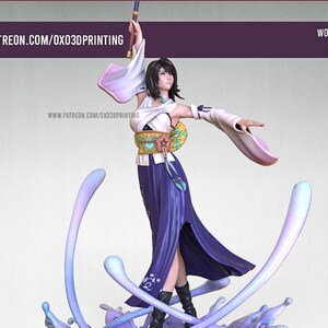 Yuna - Final Fantasy Fan Made 3D Printed Figurine/Statue by OXO3D