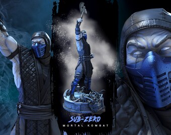Sub Zero - Mortal Kombat Fan Made 3D Printed Statue/Figurine by Wicked3D