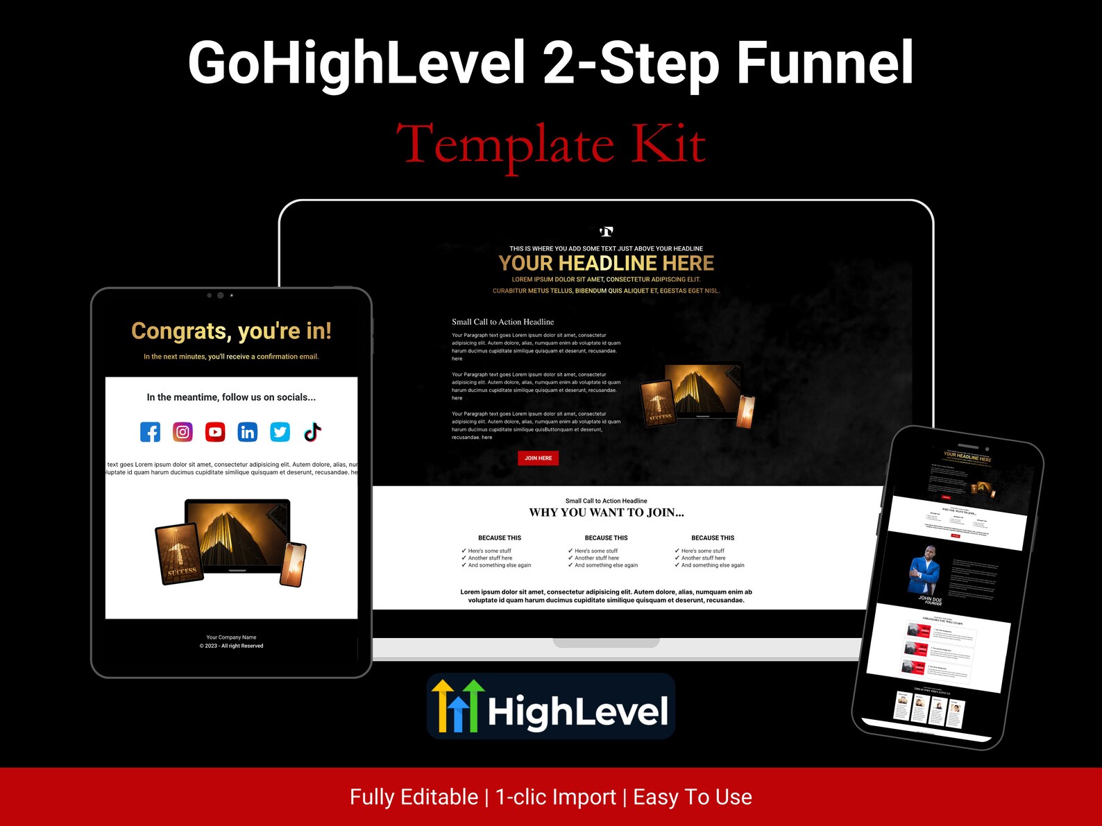 Gohighlevel 2step Lead Generation Funnel Template Empire Landing Page Gohighlevel 2step Lead Generation Funnel Template Empire Landing Page