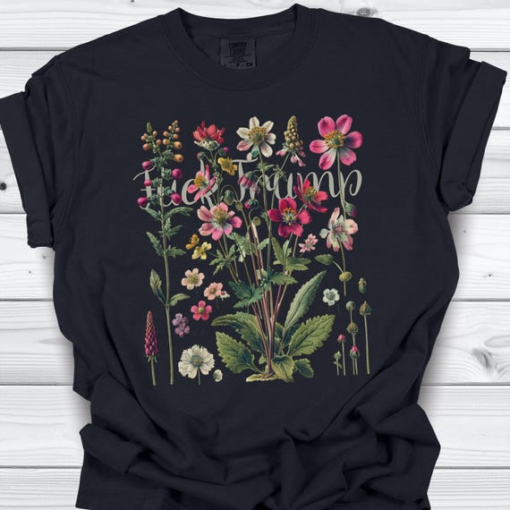 Subtle Fuck Trump Wildflower Tee | Quiet Protest Shirt