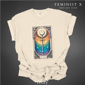 Tarotkaartshirt, The Queer, Gay Pride, non-binary, Queer Clothing, cadeau voor LGBTQ, genderqueer-T-shirt, uniseks shirts, grote maten, Pride Month