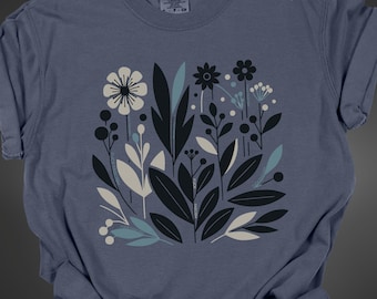 T-shirt met bloemenweerstand, comfortkleuren, politiek anti-troef-T-shirt