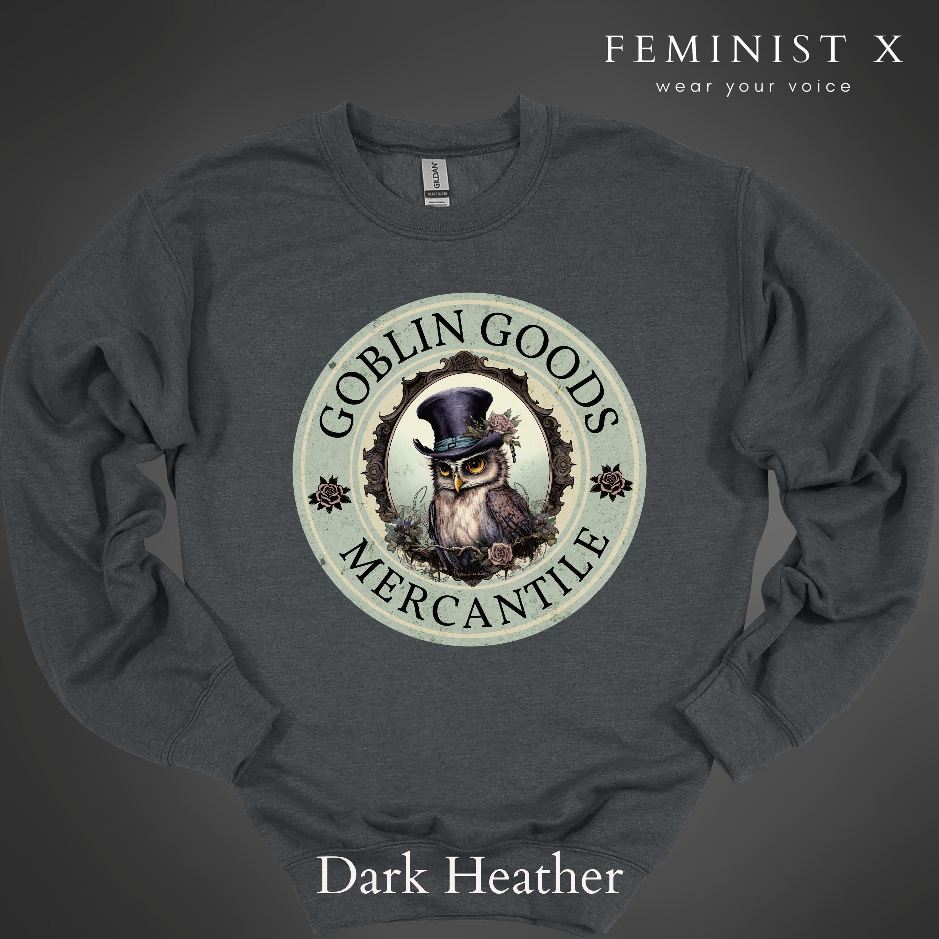 Goblin Goods Owl Archivist Sweatshirt Halloween Shirt Fall Shirt Spooky Season Trick or Treat Back t