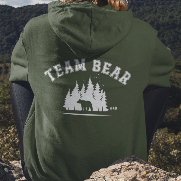 4B Movement Women's Hoodie, Man vs Bear, Feminist Gift Sweatshirt, Women's Clothing, Safety, Fuck the Patriarchy, Equal Rights, Pro Choice