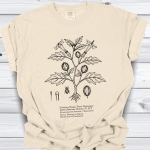 Subtle Anti Trump Vintage Devil's Snare Botanical Shirt, Comfort Colors TShirt, Garden Resistance T-shirt