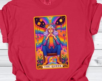 Queer Tarot Card Shirt | LGBTQ Pride Month Art Tee