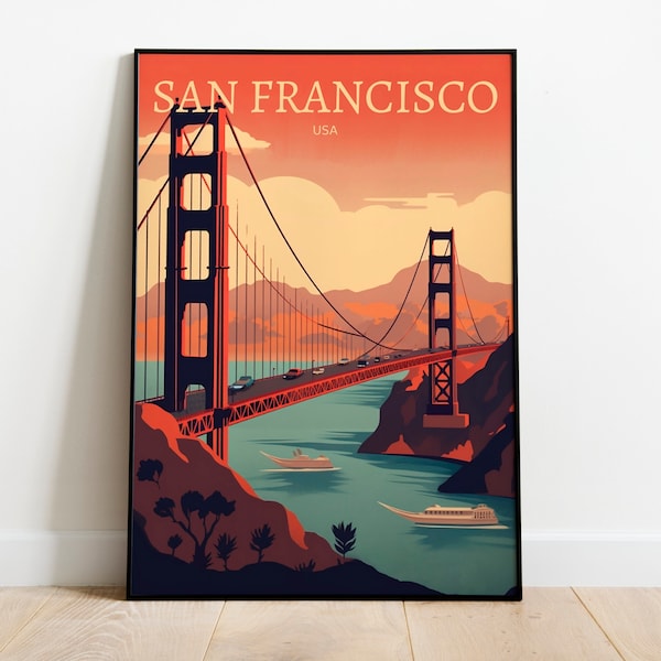 San Francisco Art Deco Print Etsy