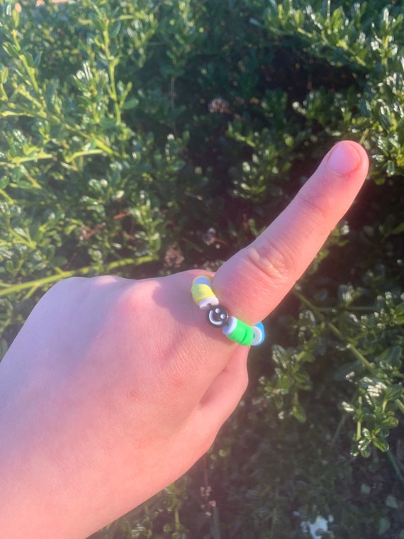 Clay Bead Rainbow Best Friend Rings Etsy