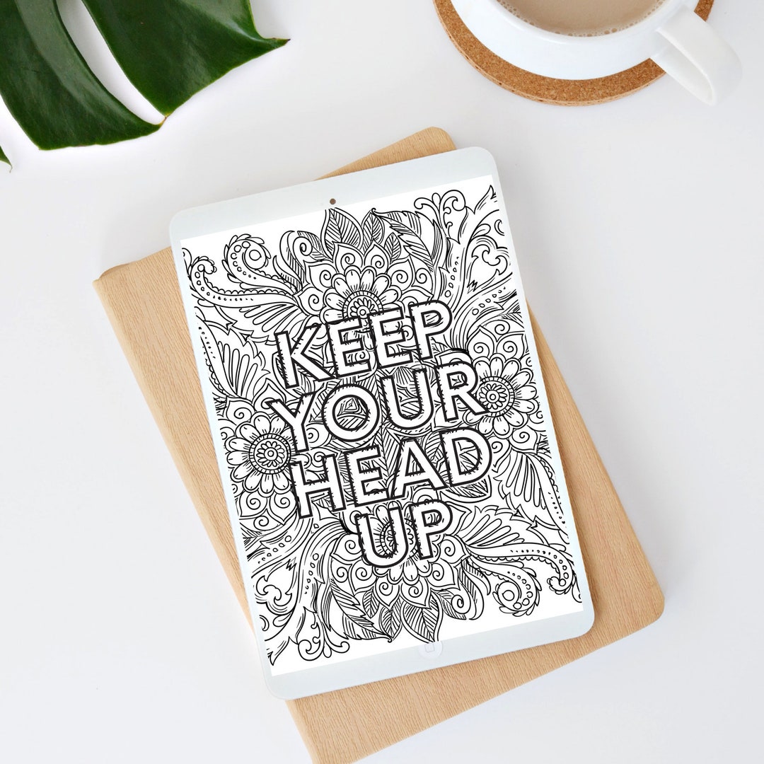 Affirmation Coloring Page Positive Affirmation Self Love - Etsy