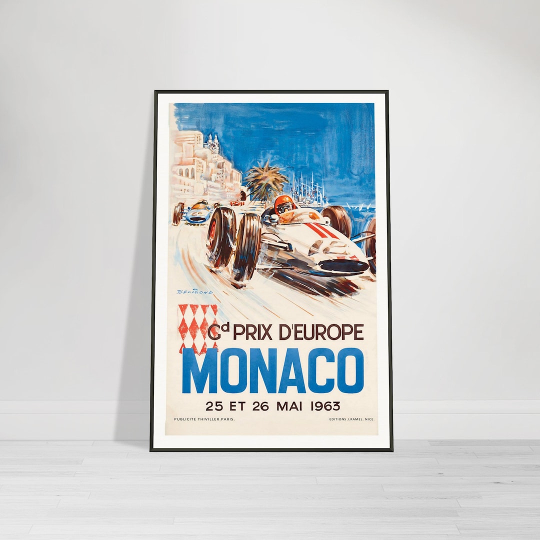 Monaco, vue générale, Vintage albumen print, ca.1890 by