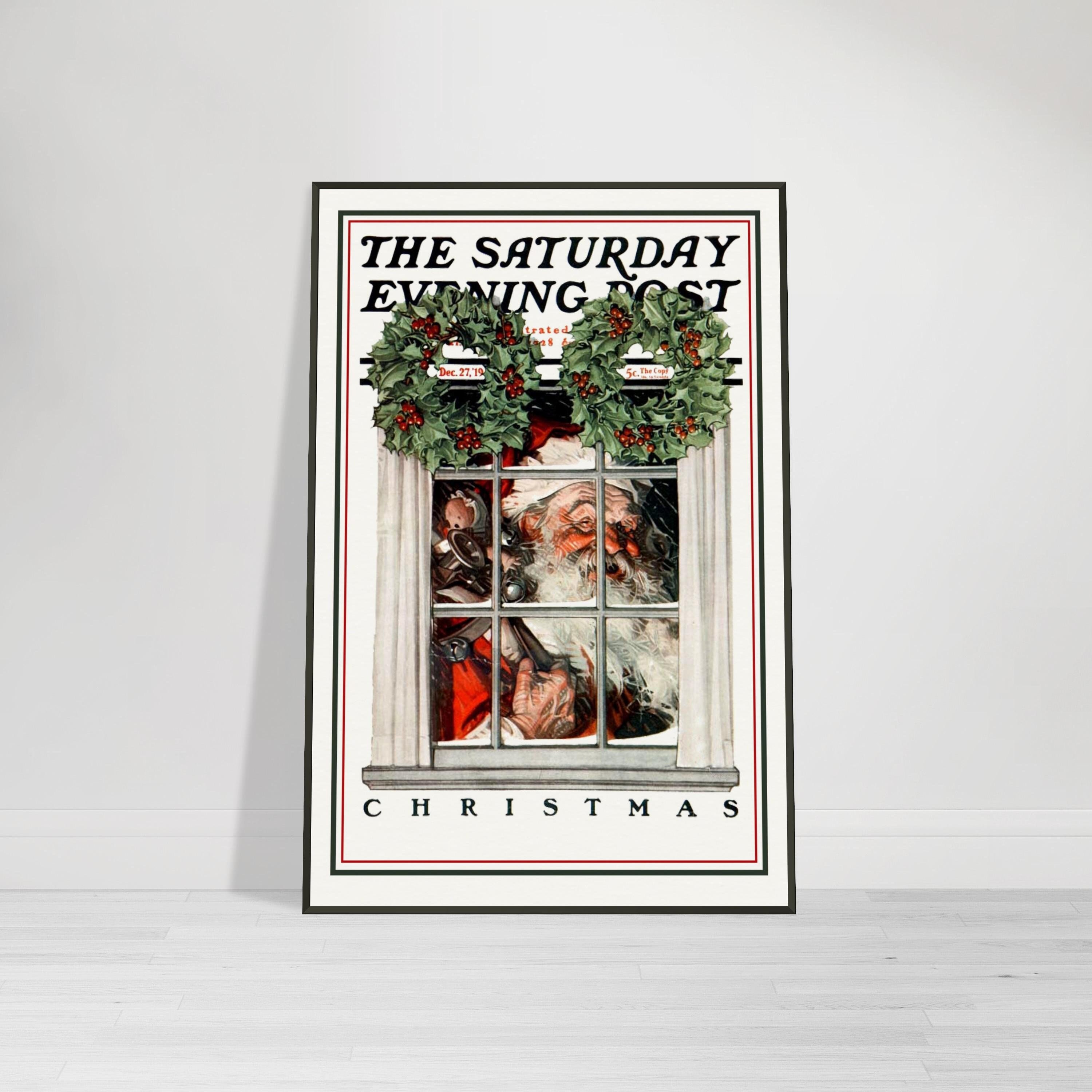 印刷可能なアート、ノーマン ロックウェルのクリスマス マガジンの表紙