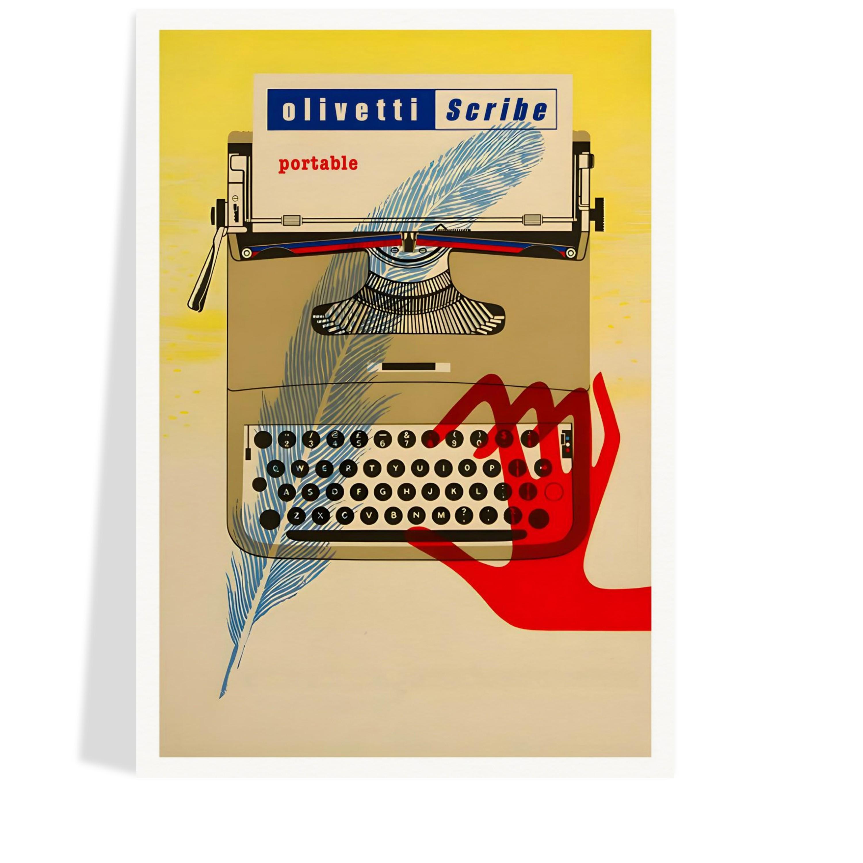 Olivetti Vintage Poster - Etsy