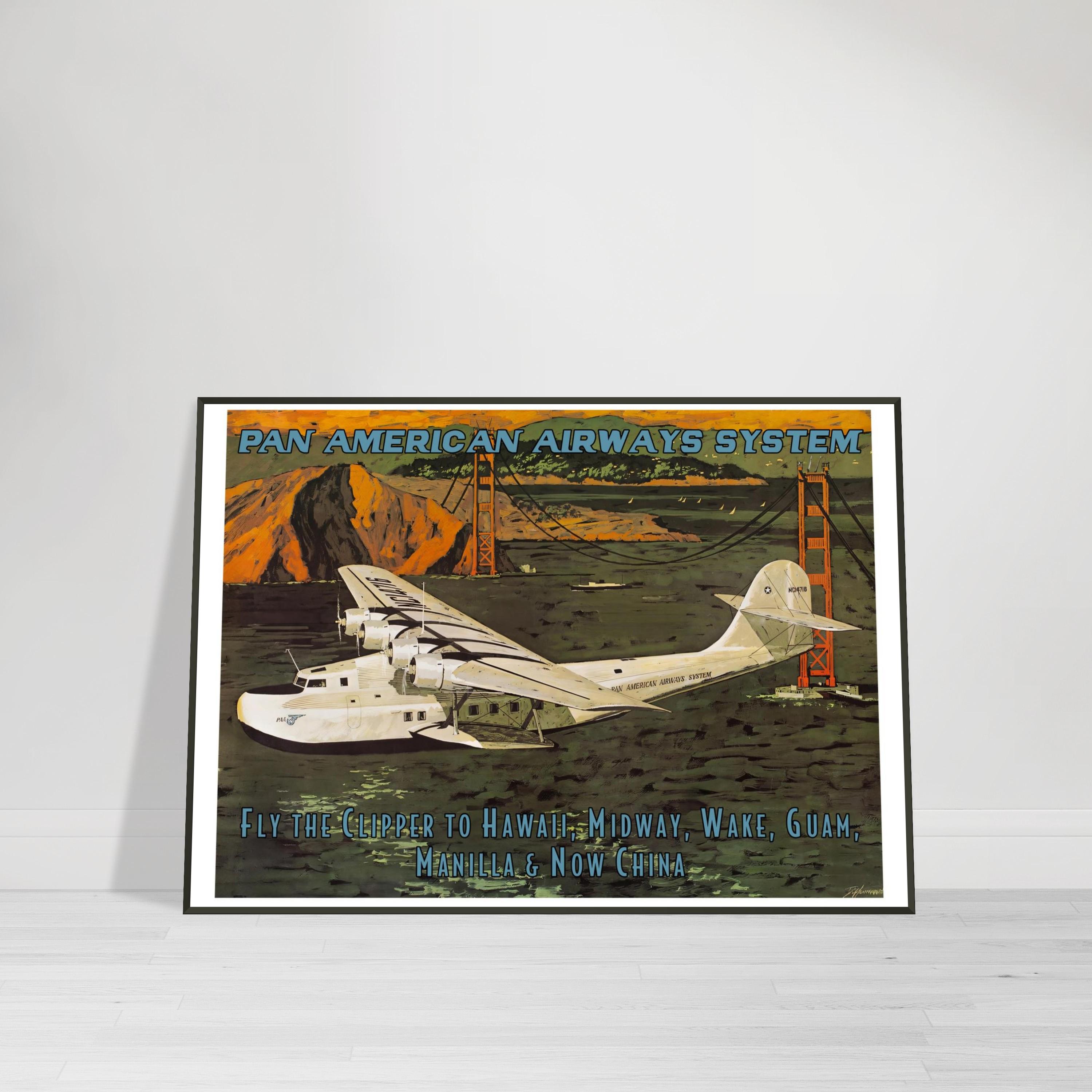 パンナム航空　絵皿　６枚セット　PAN AM パンナム航空 絵皿 6枚セット PAN AM