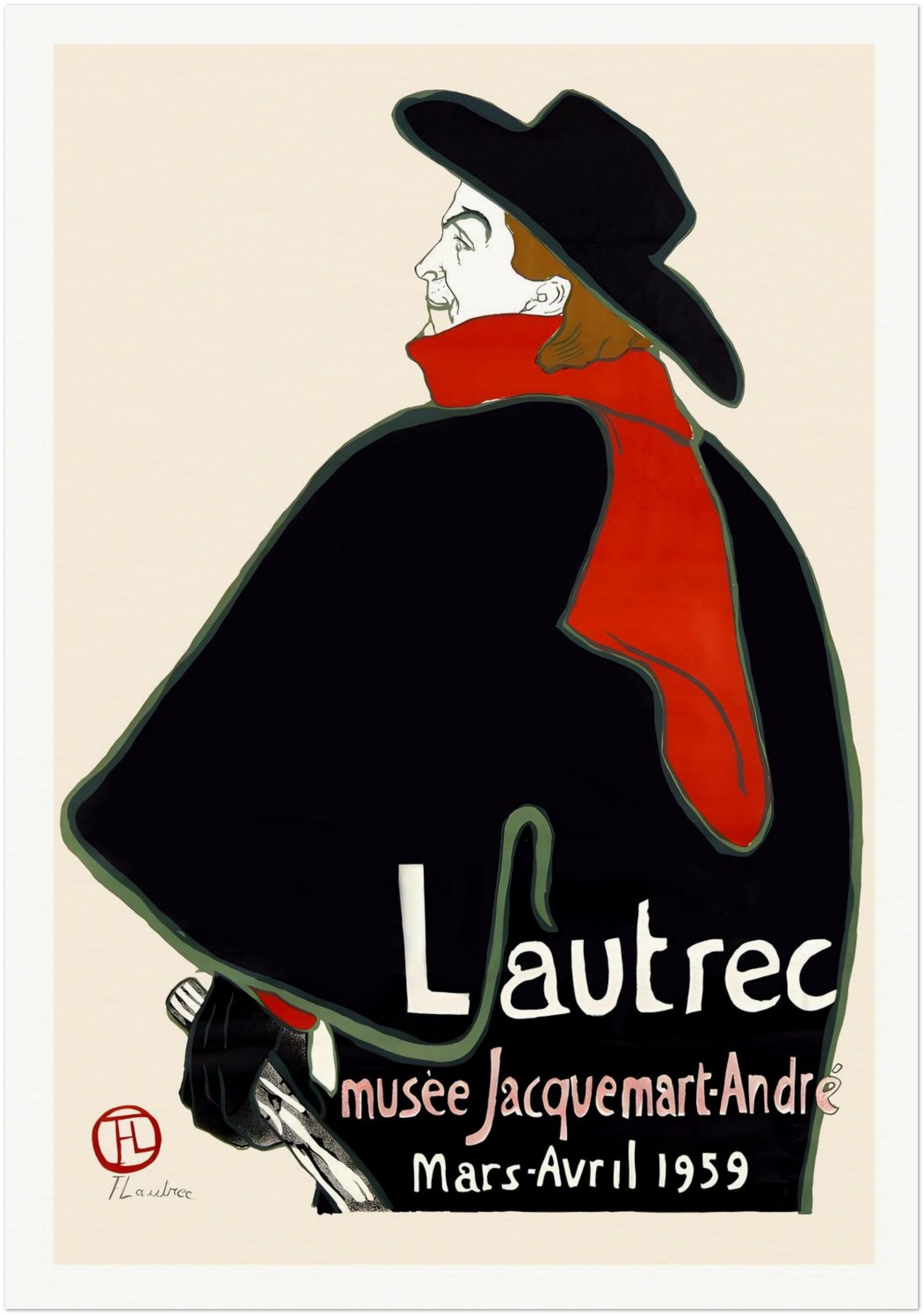 Henri De Toulouse-lautrec Poster, Vintage French Exhibition Print