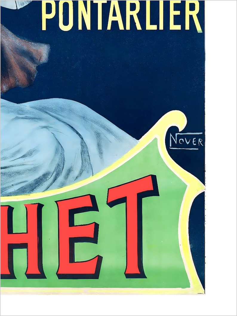VINTAGE ABSINTHE POSTER 1900, Paris France, Food and Drink Art Wall ...