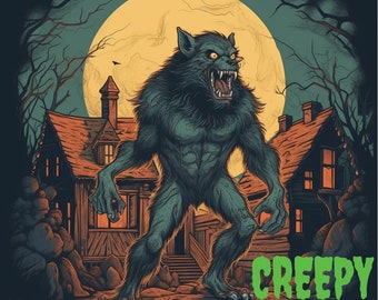 Digital Werewolf Art Print