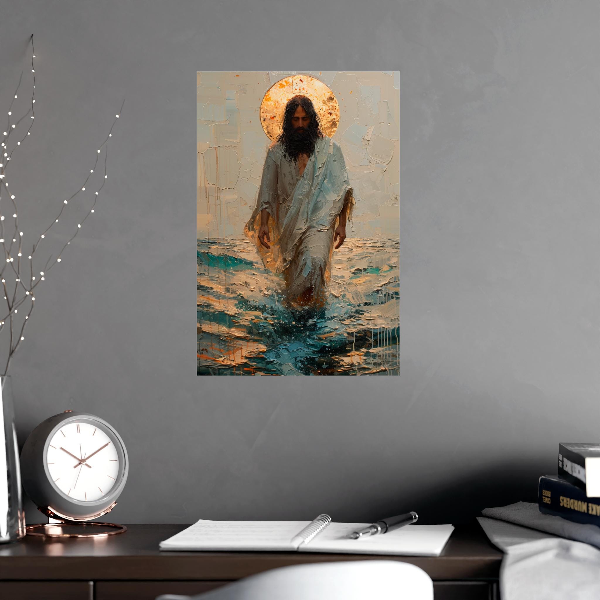 Jesus Walking on Water Poster | Matte Vertical or Horizontal Wall Art ...