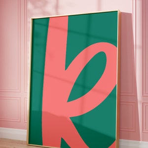 Arte mural con letras personalizadas, arte mural moderno, arte mural maximalista, letras personalizadas, regalo para bebé, decoración de guardería, arte con nombre, arte para guardería, arte colorido