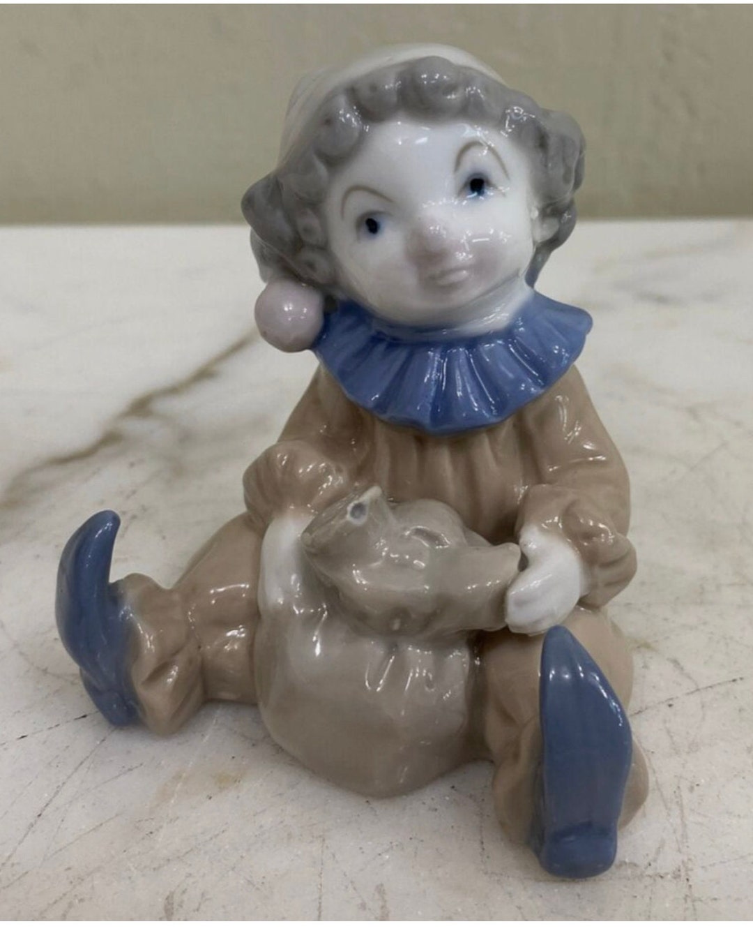 Handmade Porcelain Miniature Baby Clown Figurine - Etsy