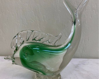 Hand Blown Glass Fish Figurine