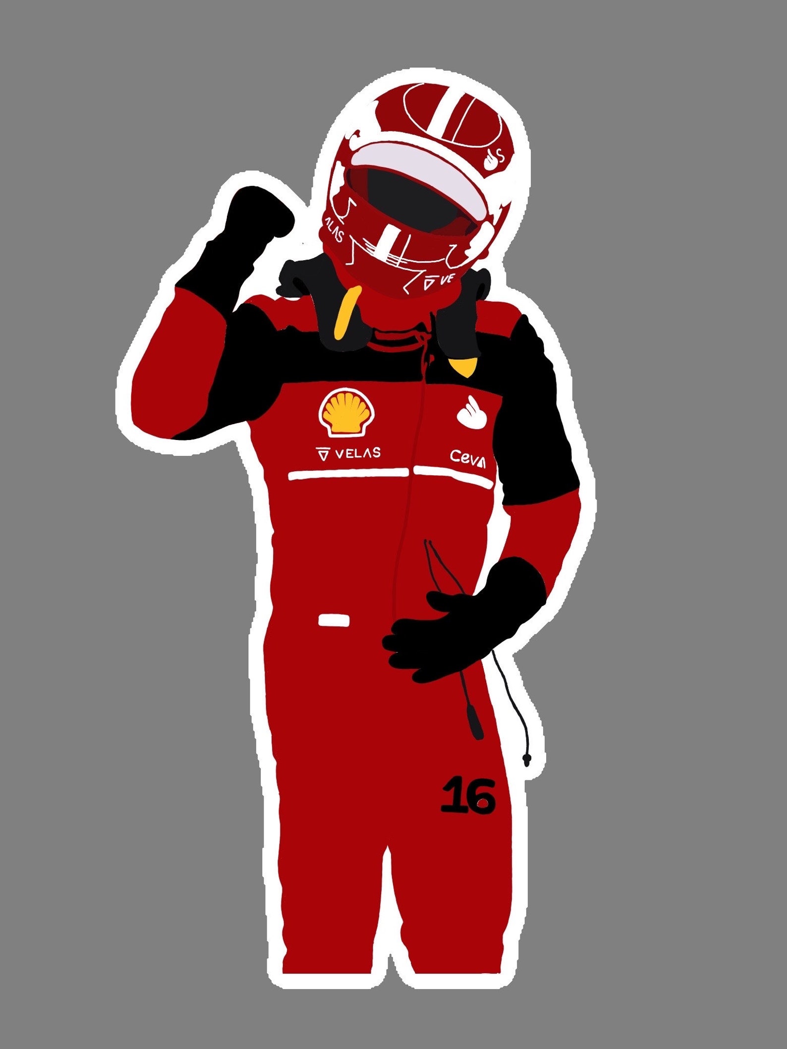 Ferrari Theme Stickers - Etsy