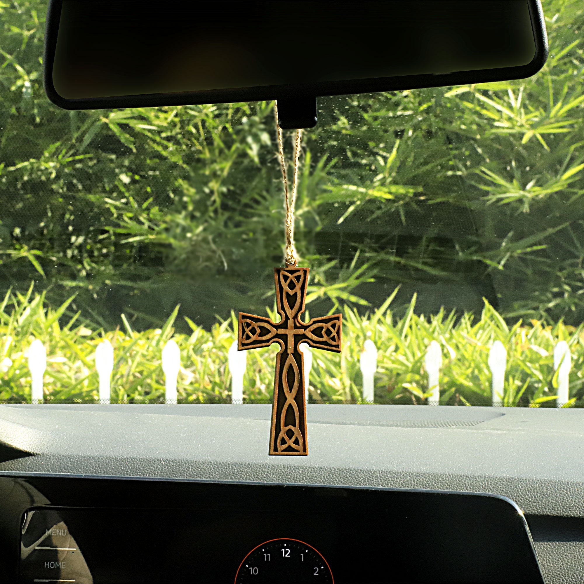 Cross for car hanging,cross for car rearview mirror,Cross for Car or Truck  Rearview Mirror for Women,Jesus Crystal Ornament Double-sided Diamond Car  Accessories, Mirrors -  Canada
