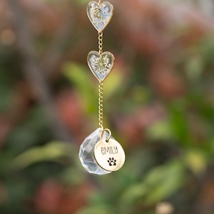 Acchiappasole commemorativo per animali domestici, regalo commemorativo personalizzato per animali domestici, regalo di condoglianze per la perdita di un cane, ornamento personalizzato con il nome di cane o gatto