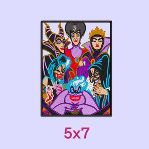 Halloween villains witch  - Embroidery Design, Trendy Embroidery, Instant Download, Embroidery file Pattern, PES DST JEF