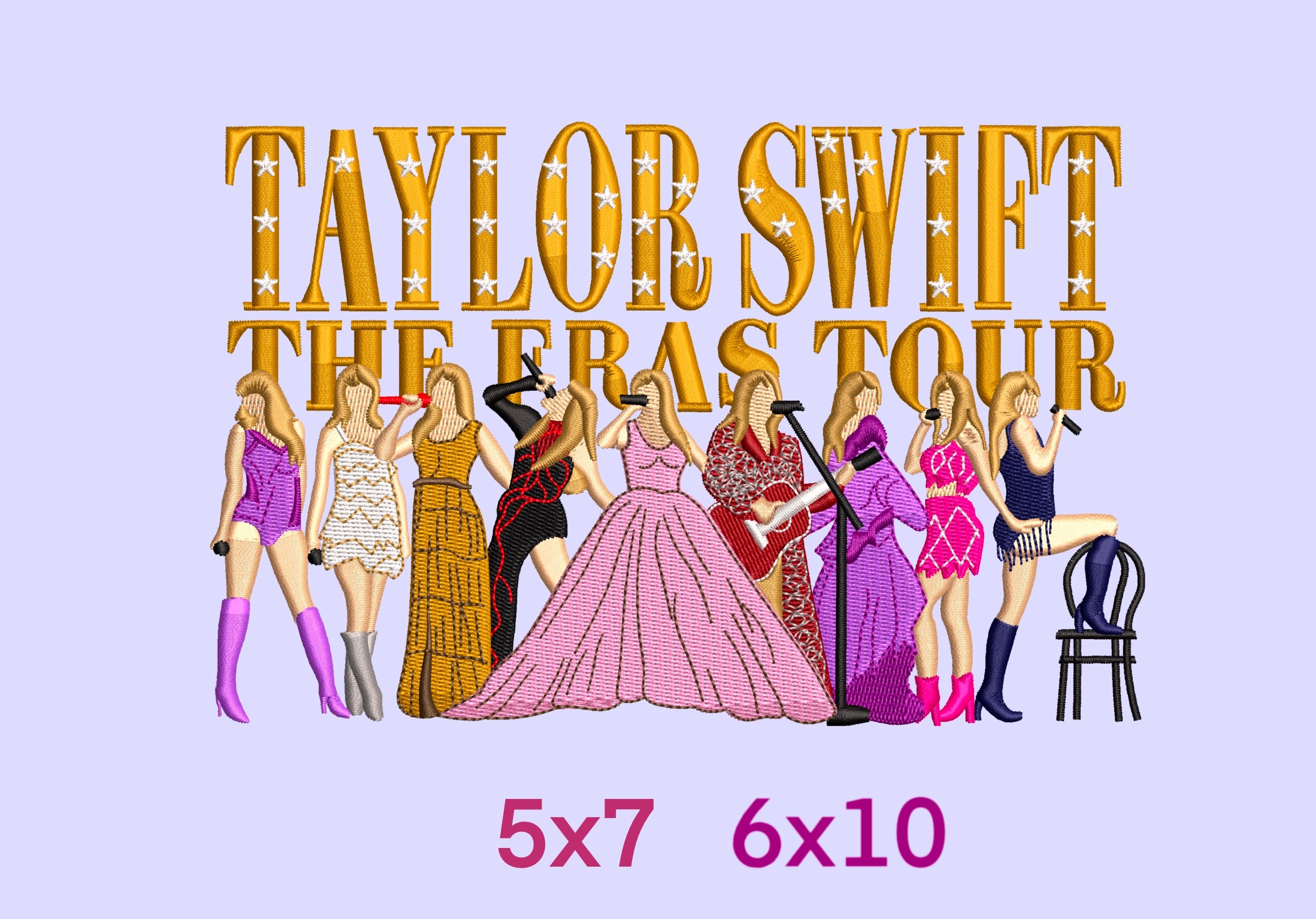 T Swift Patch Embroidered 1989 Album Eras Tour outfit concert 3in