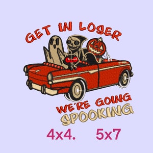 Halloween spooky pumpkin ghost cat- Embroidery Design, Trendy Embroidery, Instant Download, Embroidery file Pattern, PES DST JEF