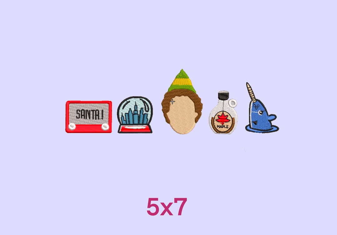 Elf Christmas Movie Embroidery Design, Trendy Embroidery, Instant