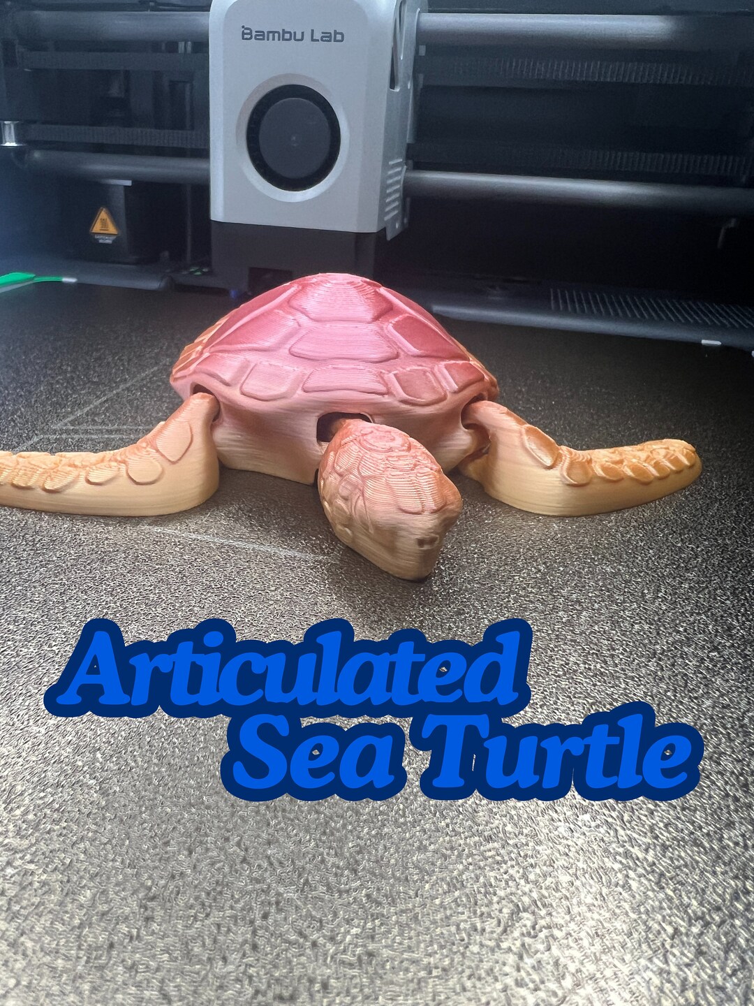 Cute Articulated Sea Turtle Adorable Adhd Sensory Toy Fidget for Kids ...