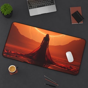 Red Sorcerer-bureaumat: Ethereal Fantasy Gaming-muismat