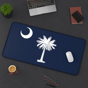 South Carolina Flagge Schreibtischmatte: Palmetto XXL Mauspad